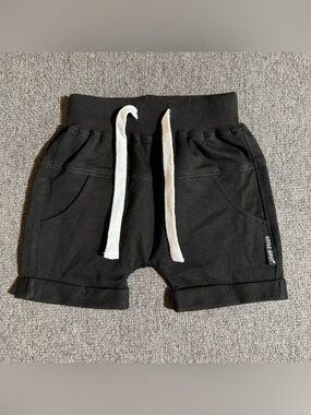 Little Bipsy Harem Short Black Drawstring Baby Boy 12-18M NWOT
